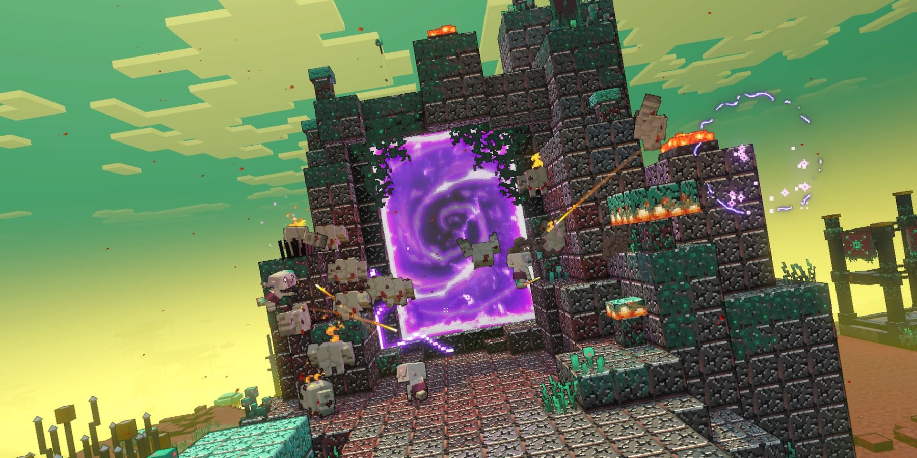 A Nether Portal in Minecraft Legends