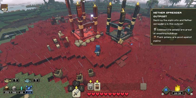 Piglin Pits in Minecraft Legends