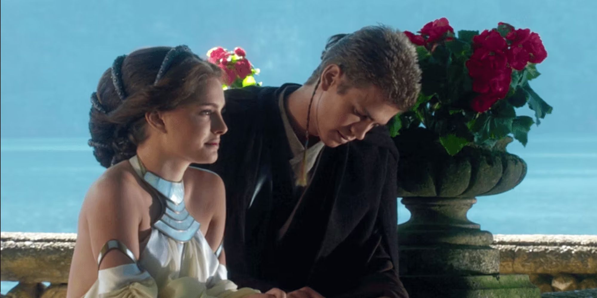 Padme Amidala and Anakin Skywalker in Attack of the Clones