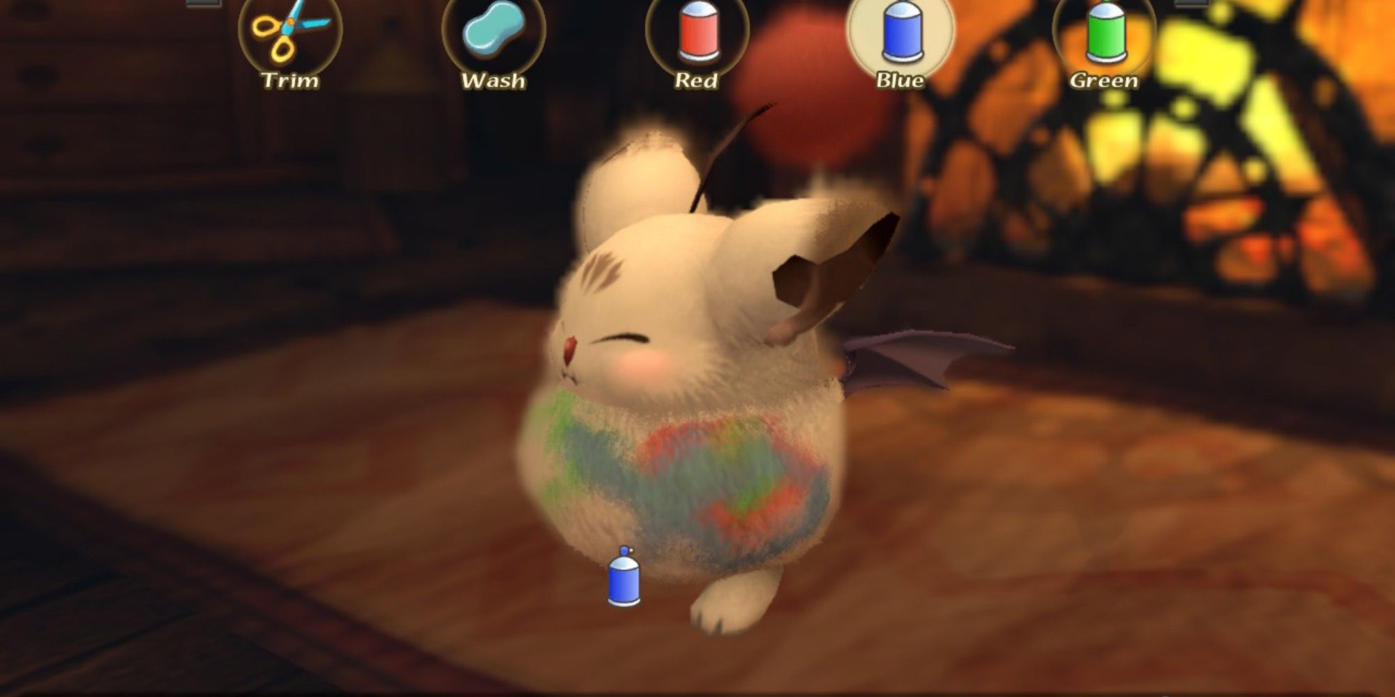 Painting Mog in Final Fantasy Crystal Chronicles