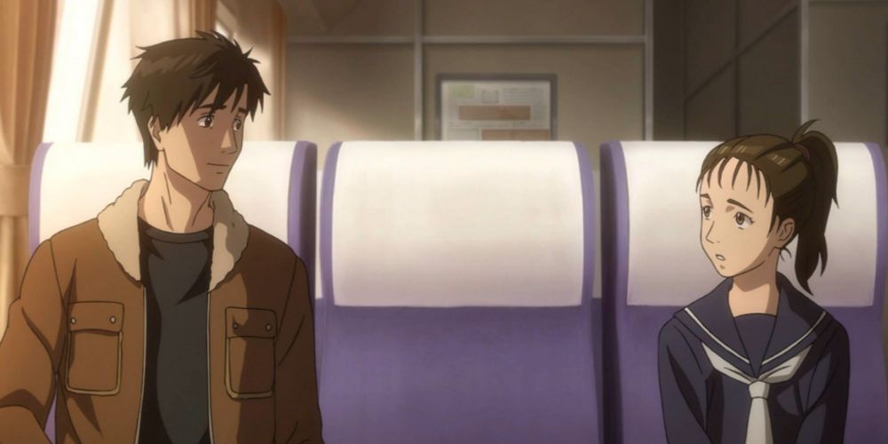 parasyte the maxim shinichi and friend on ferry