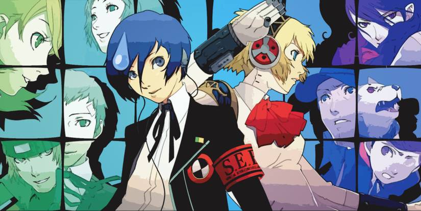 Persona 3 party selection nervous main character mockup
