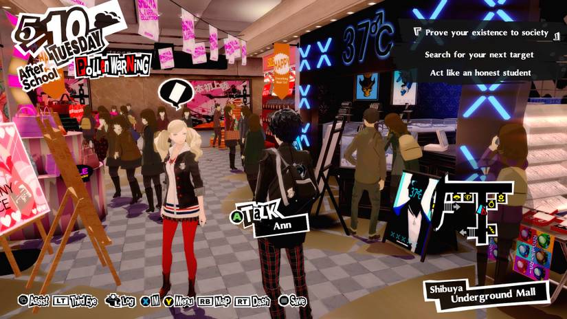 Persona 5 Royal Lovers Hangout