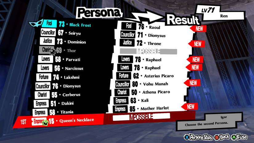 Persona 5 Royal Treasure Fusion