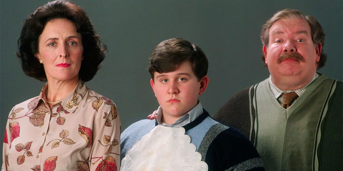 Petunia, Dudley and Vernon Dursley