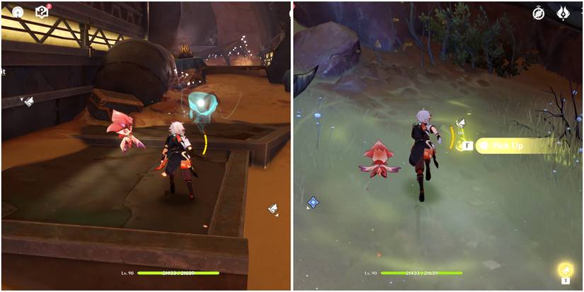 picking up the farrwick in genshin impact