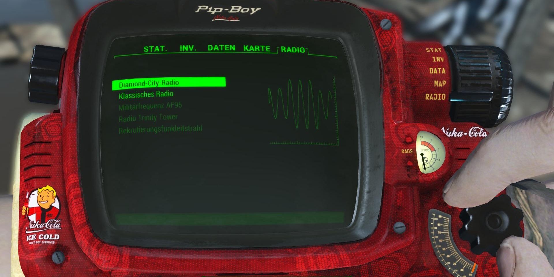 PipBoy 3000 Nuka-Cola Edition Mod For Fallout 4