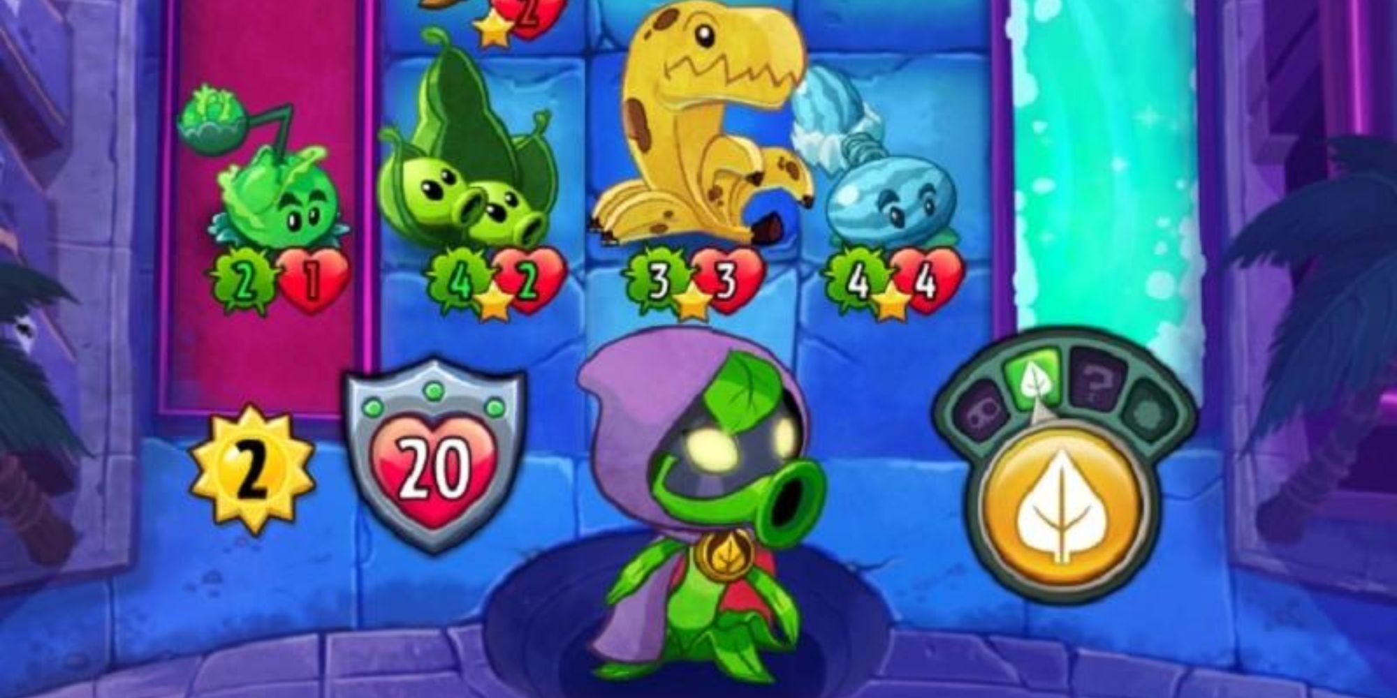 A player with plants down in Plants Vs Zombies: Heroes