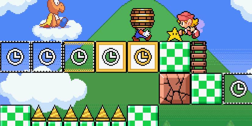 Playing a level in Mario & Wario