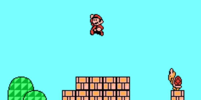 Playing a level in Super Mario Bros. 3