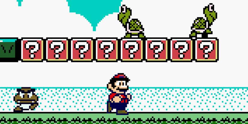 Playing a level in Super Mario Land 2