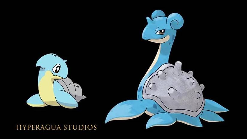 pokemon lapras baby form fan art