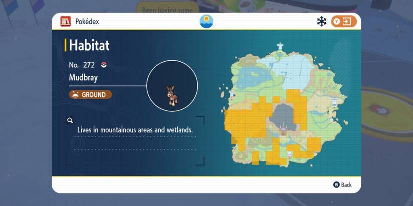 pokemon scarlet violet mudbray habitat