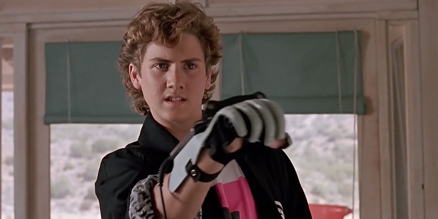 Still from The Wizard showing a character wearing the Power Glove