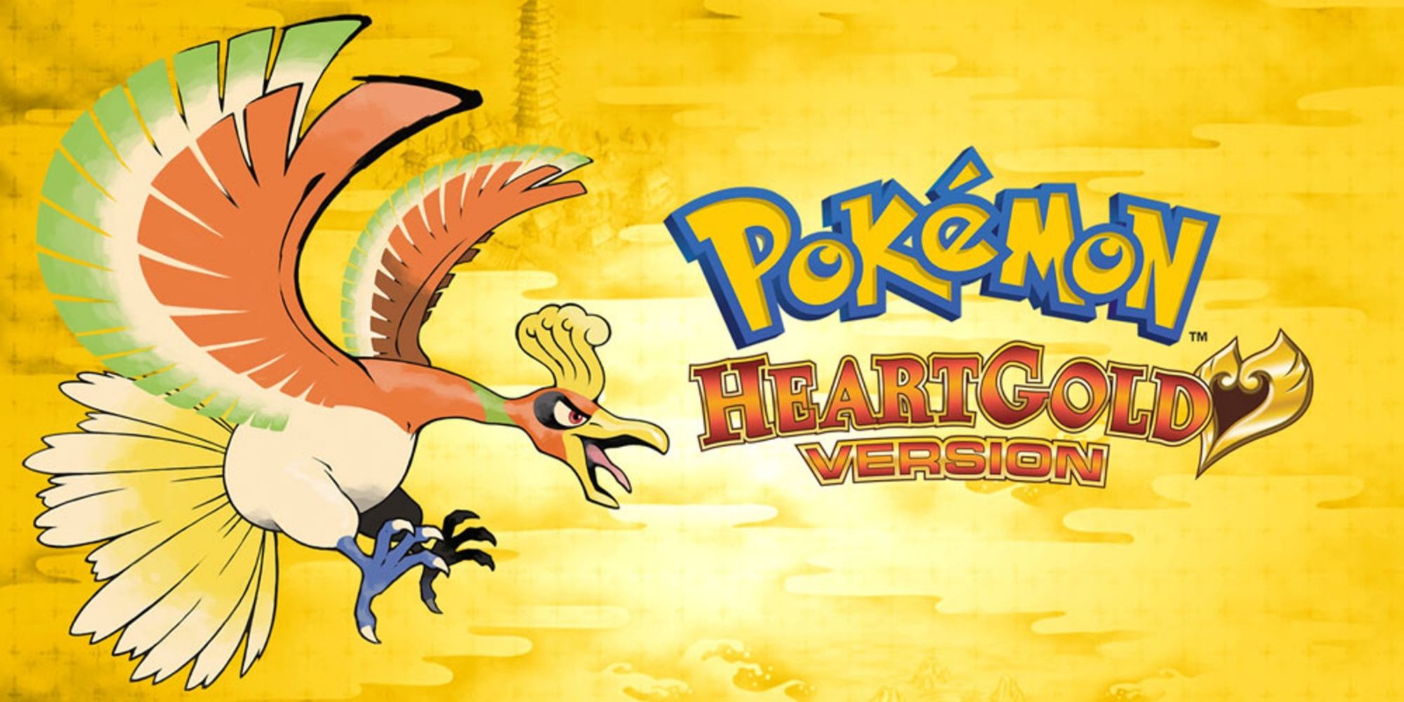 Promo art featuring Ho-Oh in Pokemon HeartGold