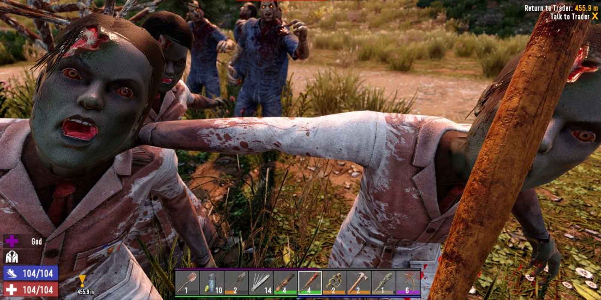 Using a baseball bat as a weapon in 7 Days to Die