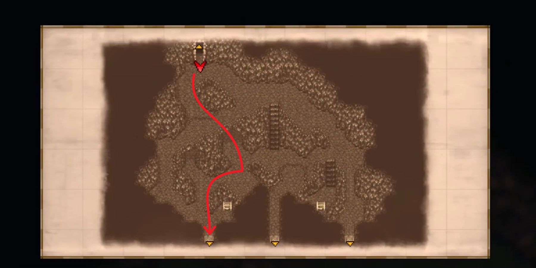 The Cave to the Ancient Castle map in Final Fantasy 6