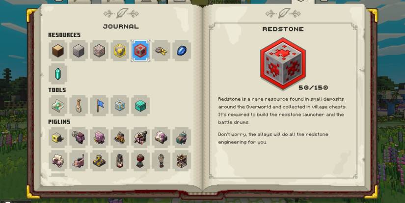 Redstone in Minecraft Legends