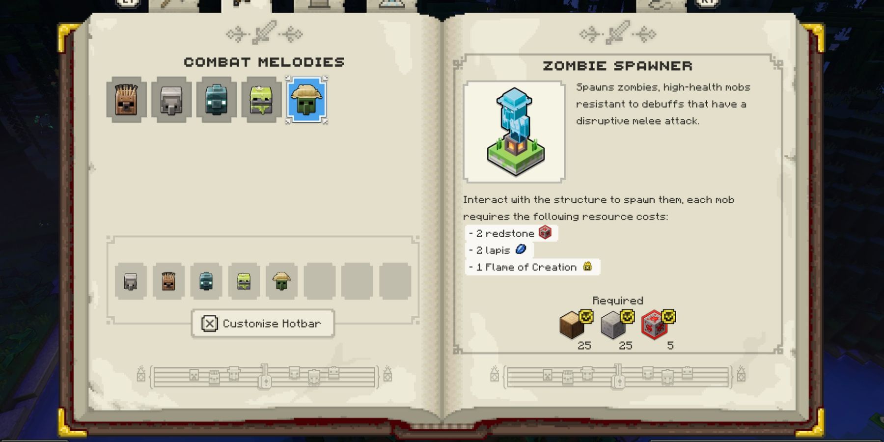 The Zombie Spawner in Minecraft Legends