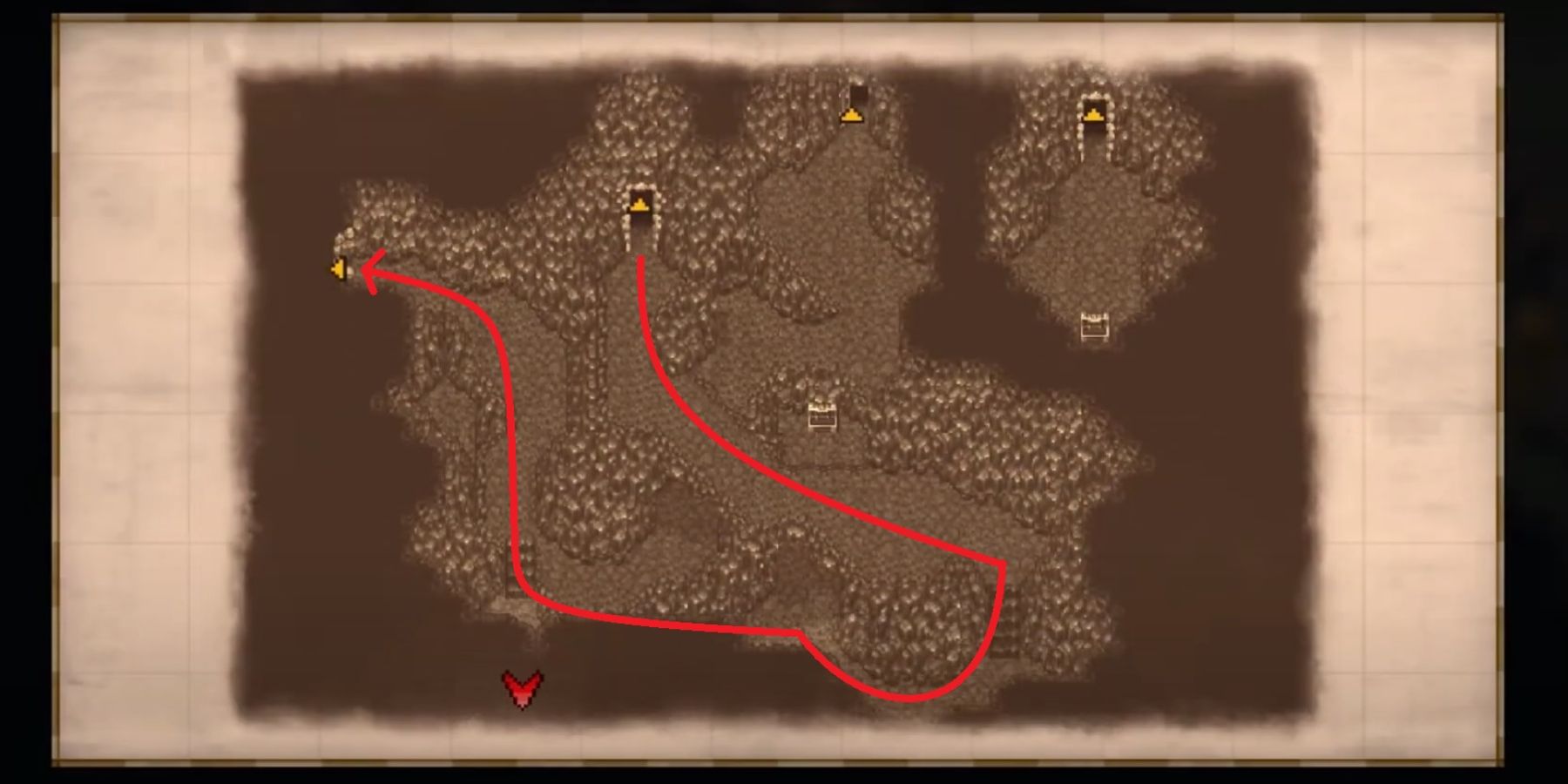 The Cave to the Ancient Castle map in Final Fantasy 6