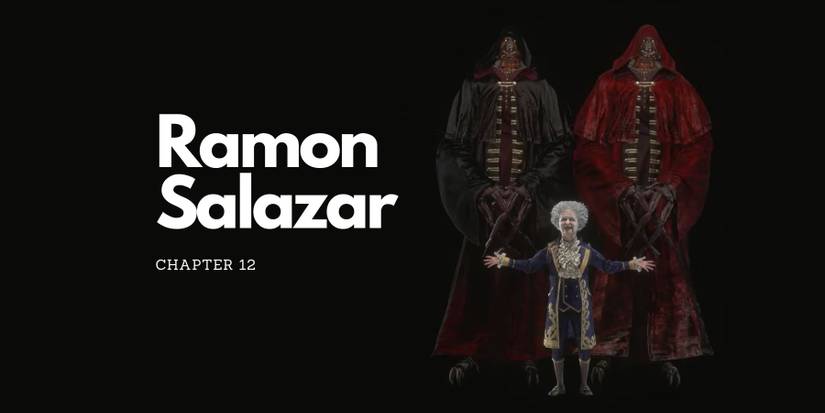 image showing ramon salazar a boss fight in the re4 remake.