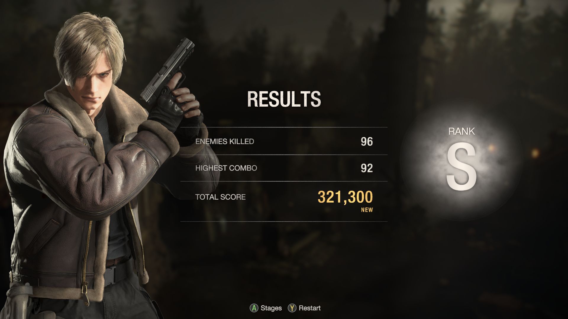 image showing the ranking system in the mercenaries mode resident evil 4 remake. 