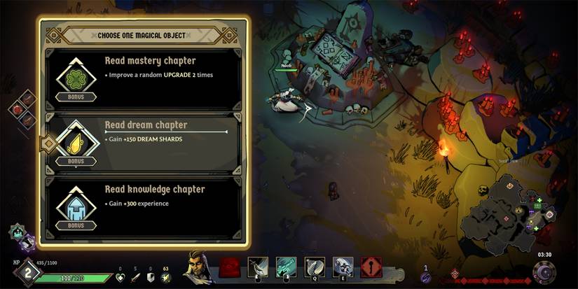 Ravenswatch - Interacting With Grimoire And Looking At Options