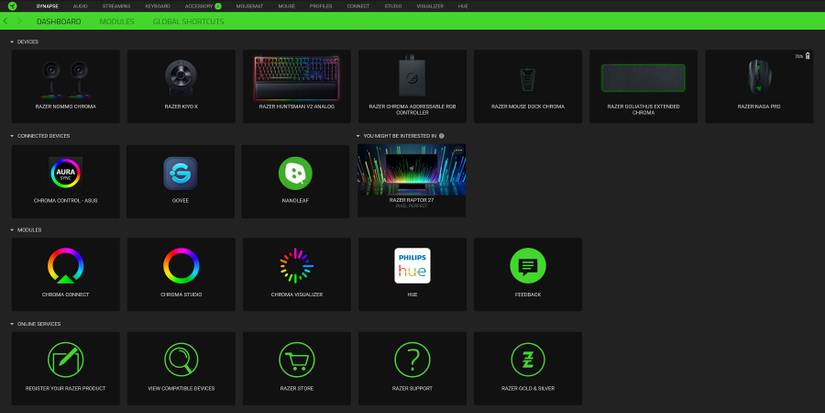 Razer Synapse Govee Neon Rope Lights For Desk