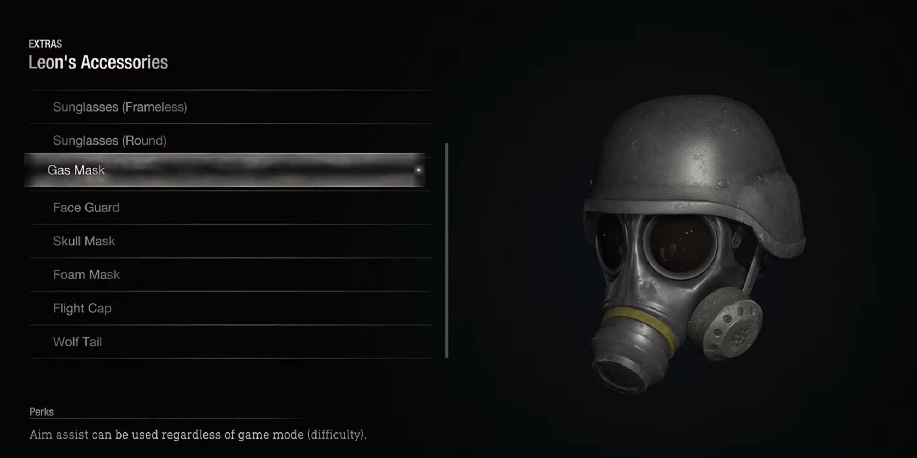 Gas Mask from Resident Evil 4 Remake.