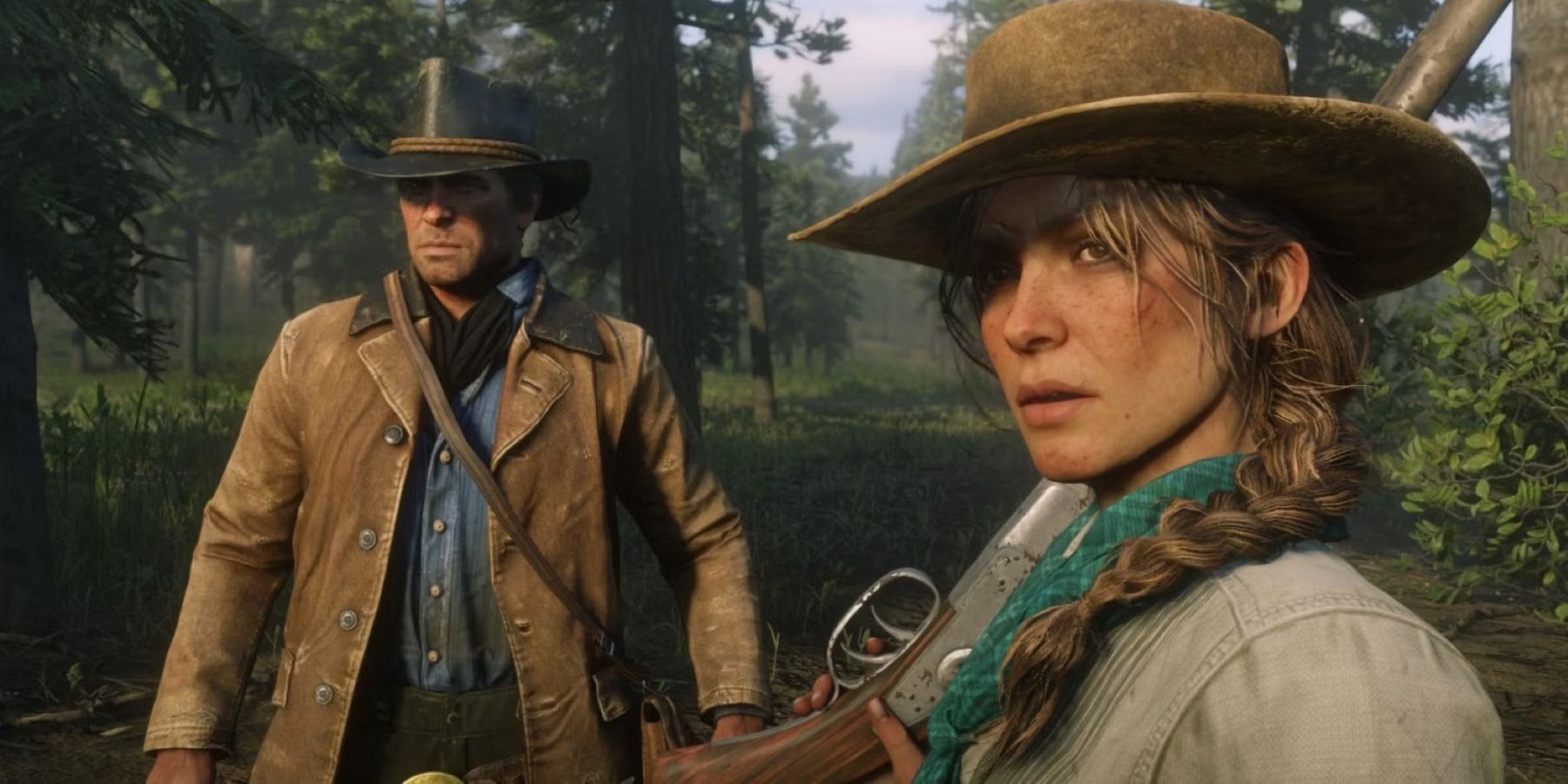 red dead redemption 2 sadie adler and arthur morgan