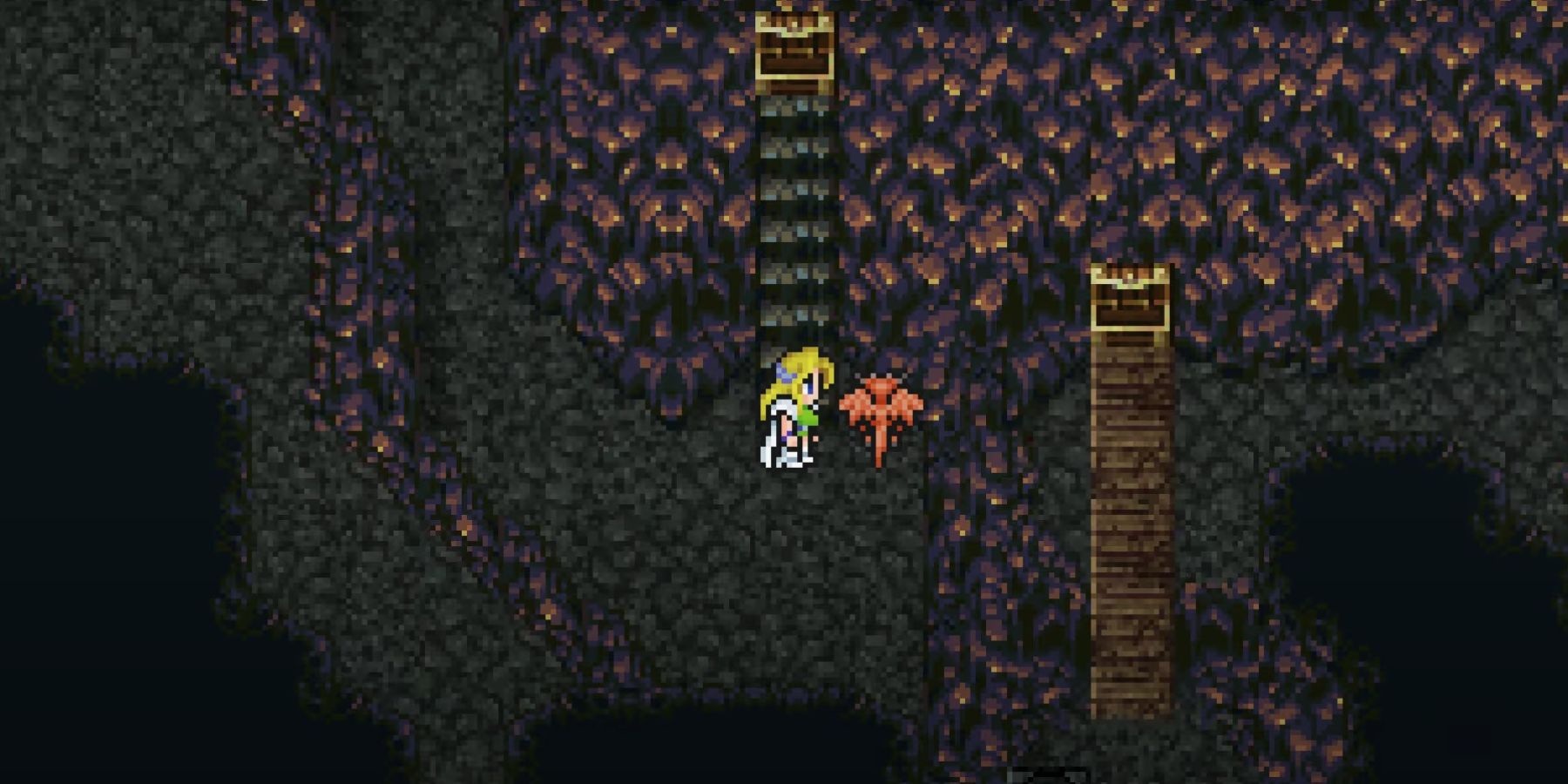 Celes finds the Red Dragon in Final Fantasy 6
