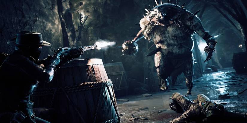 Remnant 2 - Gunslinger Aiming Shotgun At New Enemy Type