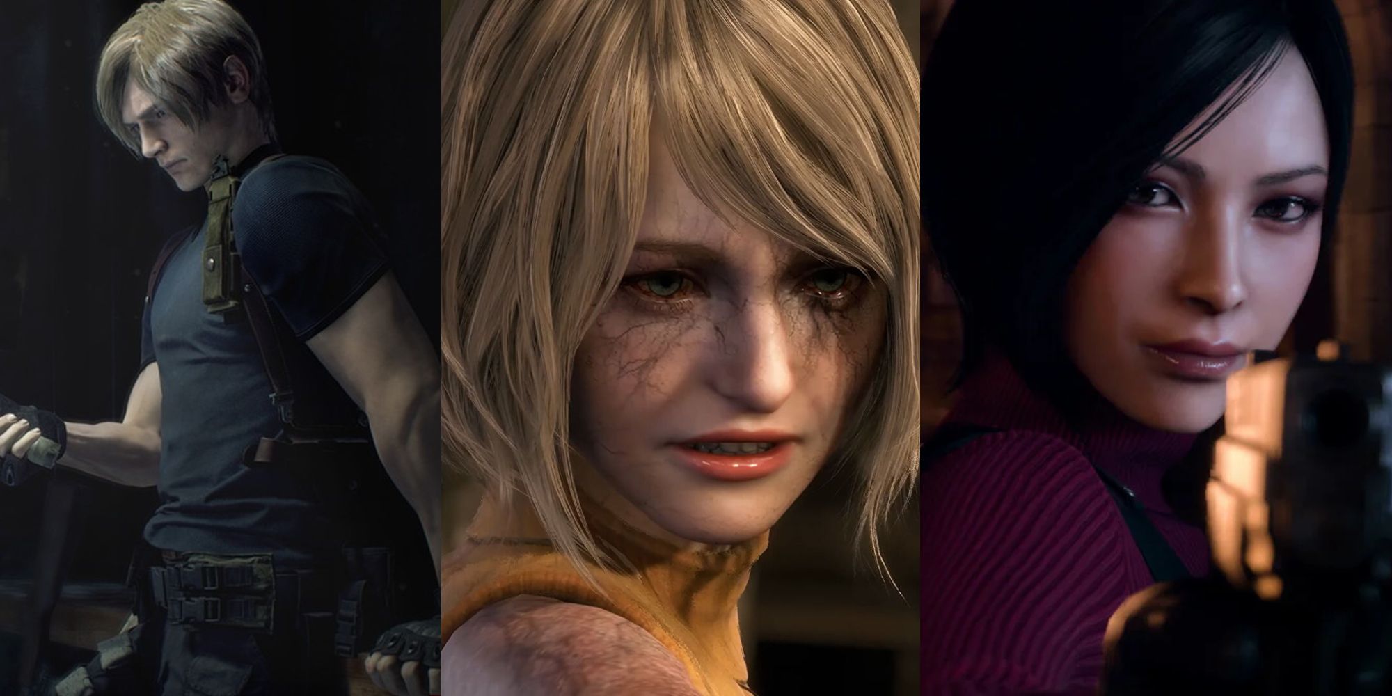 Leon, Ashley and Ada as seen in the Remake. 