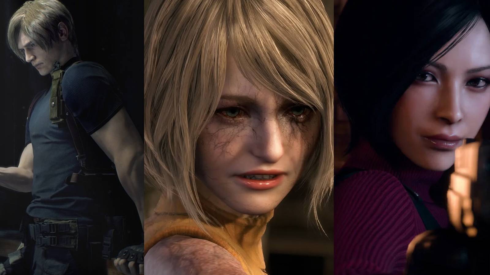 Leon, Ashley and Ada as seen in the Remake. 