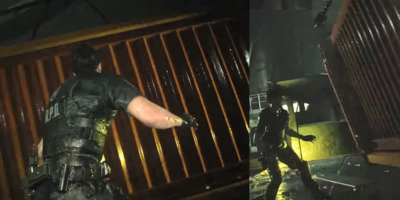 Resident Evil 2 Remake Leon Death By Shipping Container