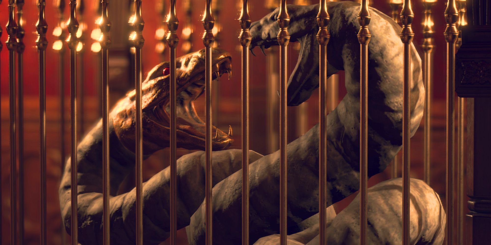 Resident evil 4 remake caged serpent head