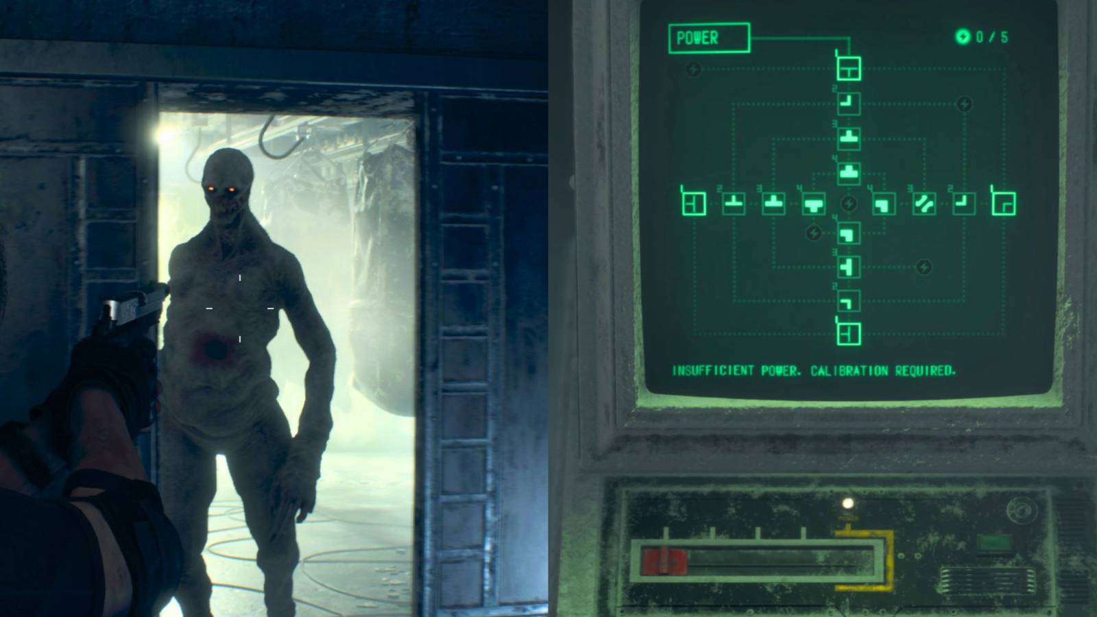 resident evil 4 remake freezer computer power puzzle regenerador 