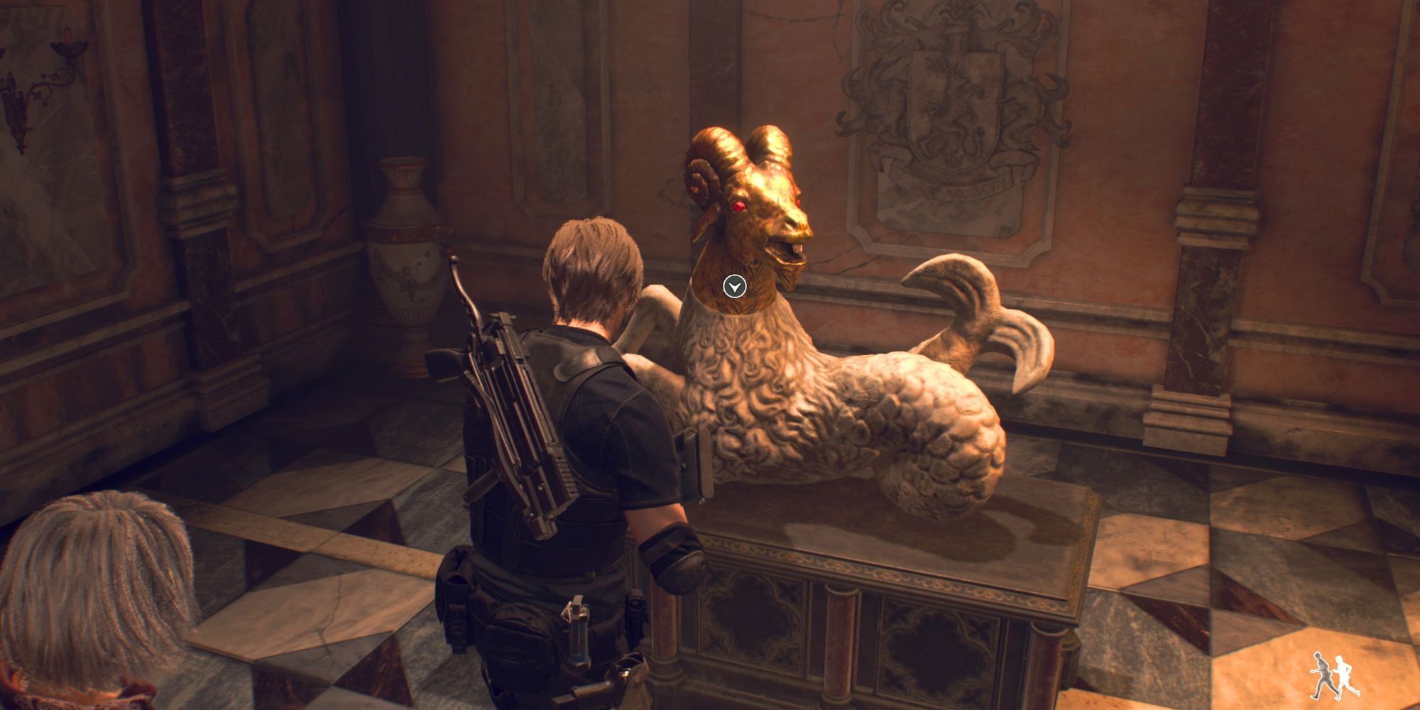 Resident evil 4 remake goat head statue