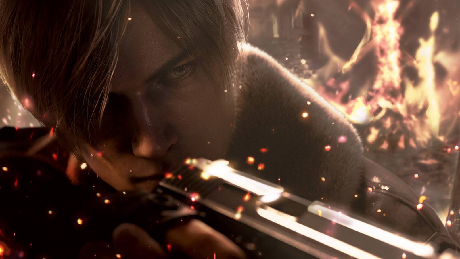 resident evil 4 remake leon gun