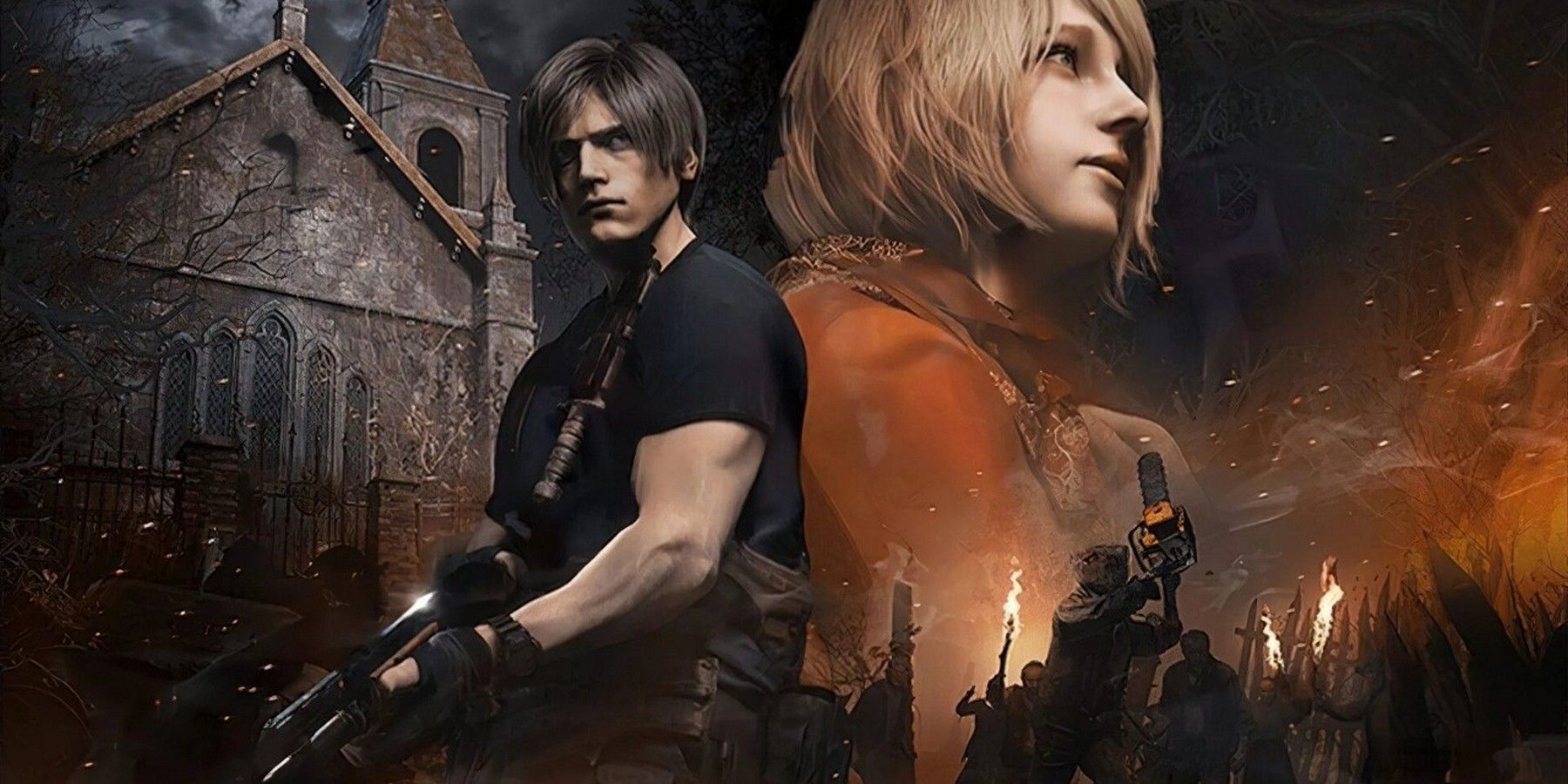 Resident Evil 4 Remake - Animated Wallpaper Clean Version (Castle) 