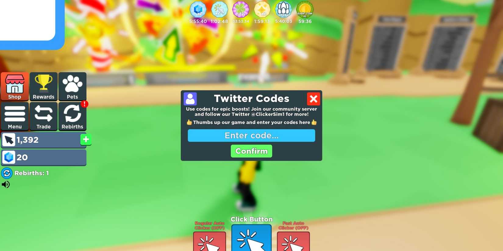 Roblox: Clicker Simulator Codes