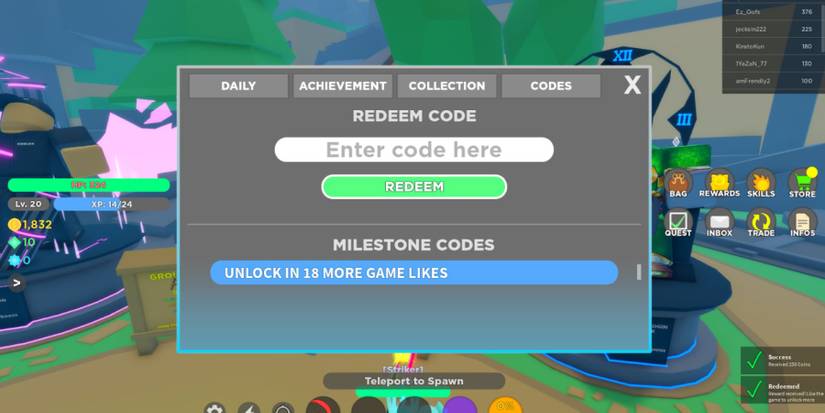 Roblox RPG Champions Codes-1