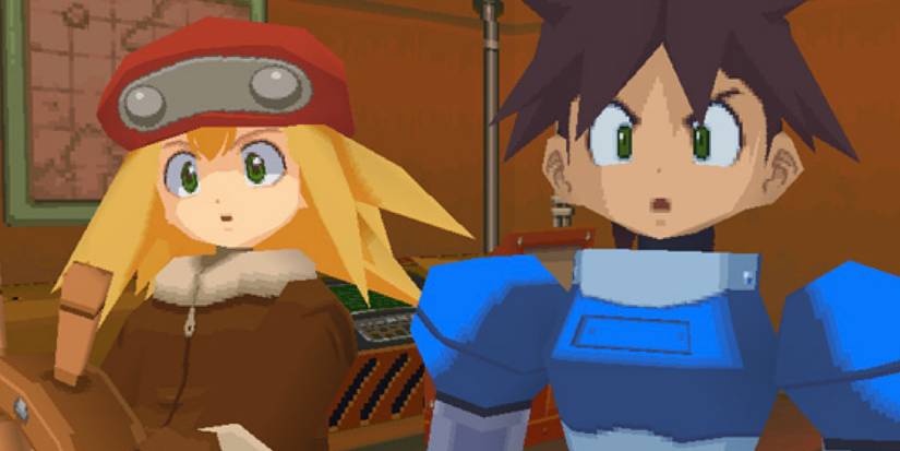 Roll and Mega Man in Mega Man Legends 2