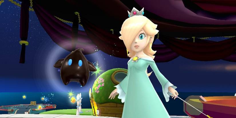 Rosalina with a black Luma in the Comet Observatory
