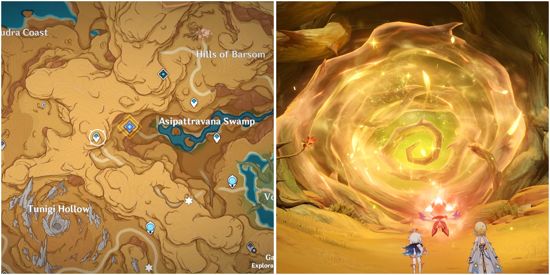 Genshin Impact How To Open The Ruins' Gate (As The Khvarena's Light