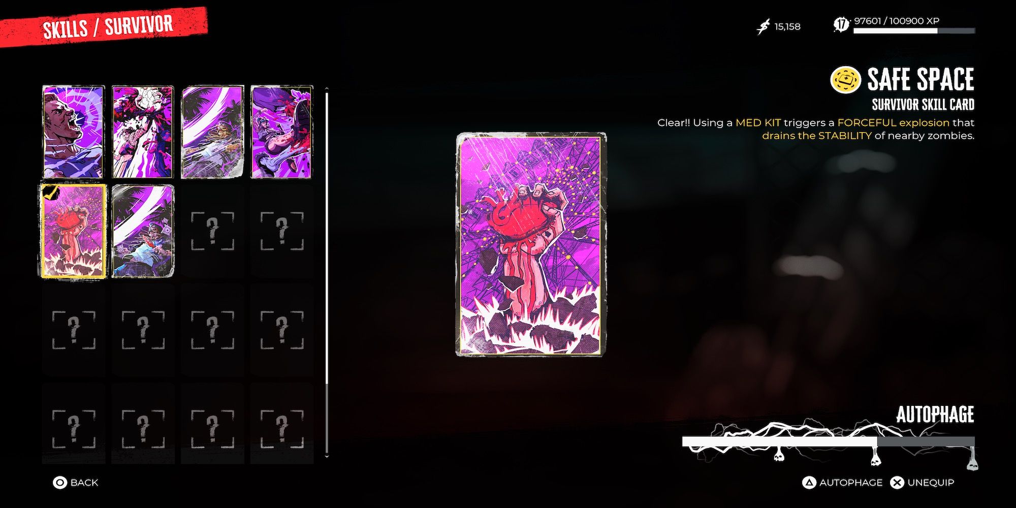 Safe Space skill card in Dead Island 2