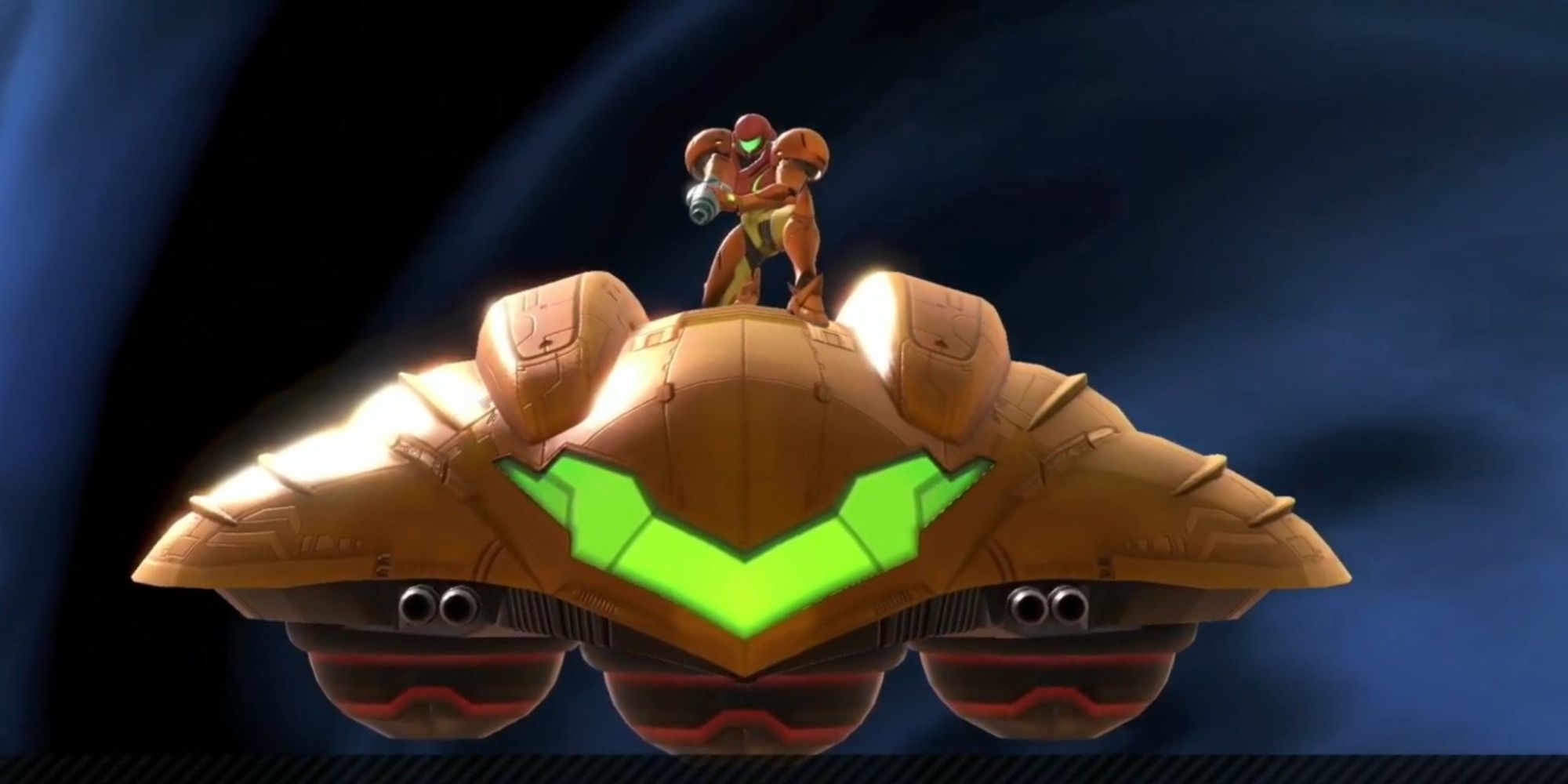 Samus Sur Son Gunship