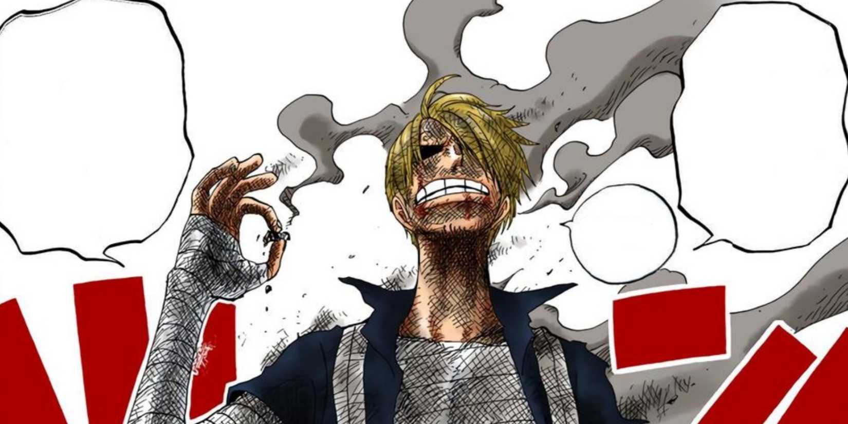 Sanji saves Usopp