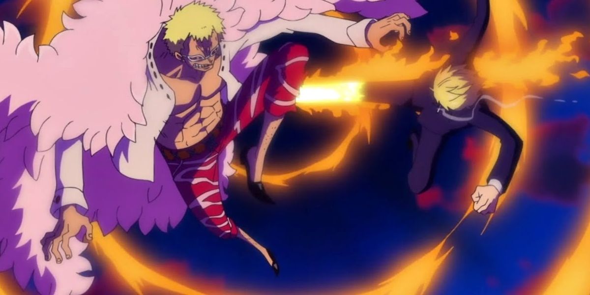 Sanji stops Doflamingo