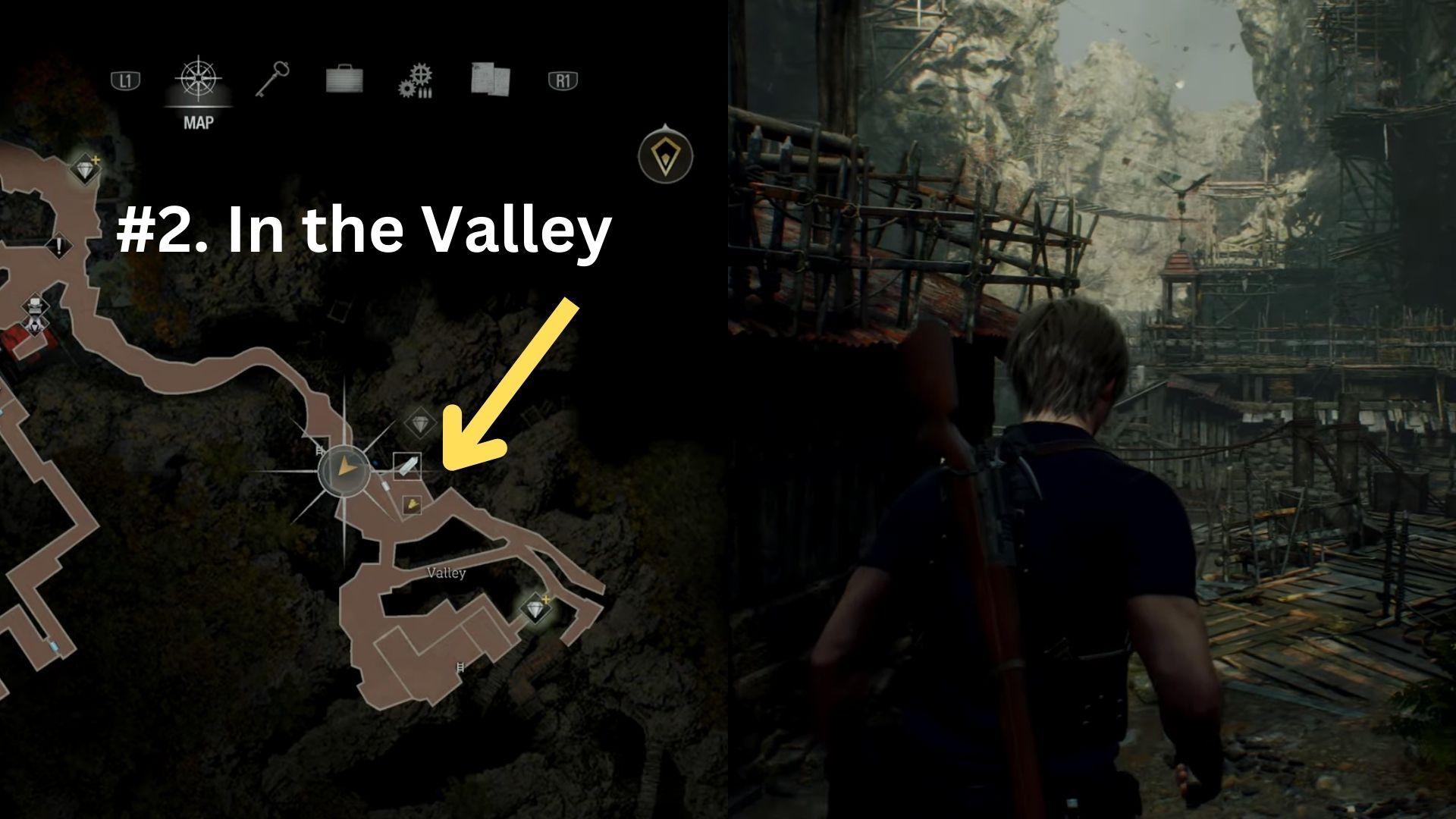 image showing the second yellow herb location re4 remake.